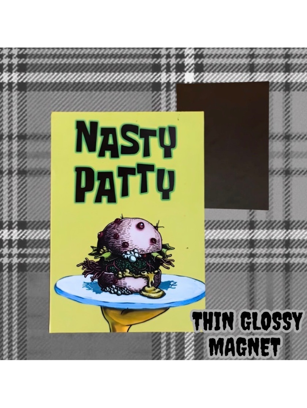 Nasty Patty SpongeBob Thin Glossy Magnet